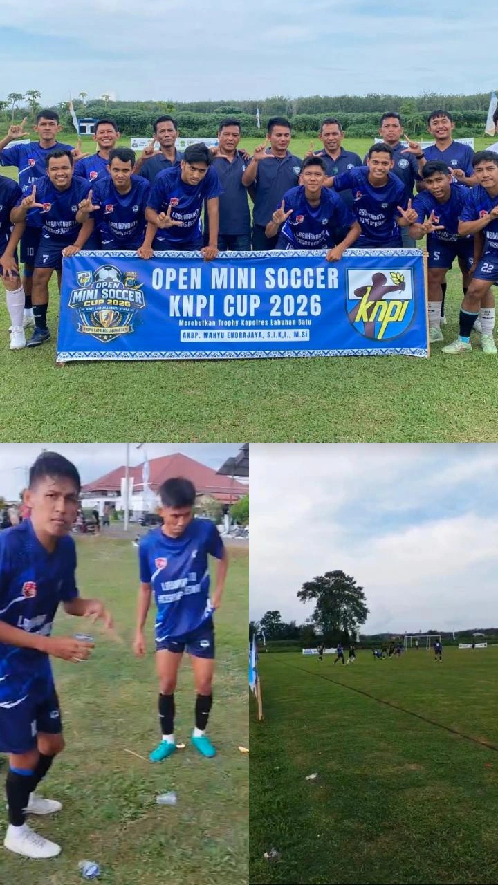 Laga Perdana Mini Soccer Piala Kapolres Newsroom Hajar GA FC Labura 5-2