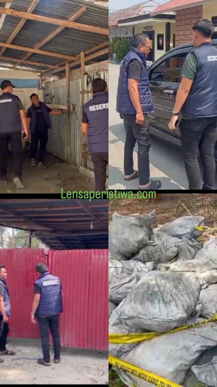 Subdit IV Ditreskrimsus Polda Gorontalo Lakukan Pengecekan Barang Bukti 123 Karung Batu Hitam