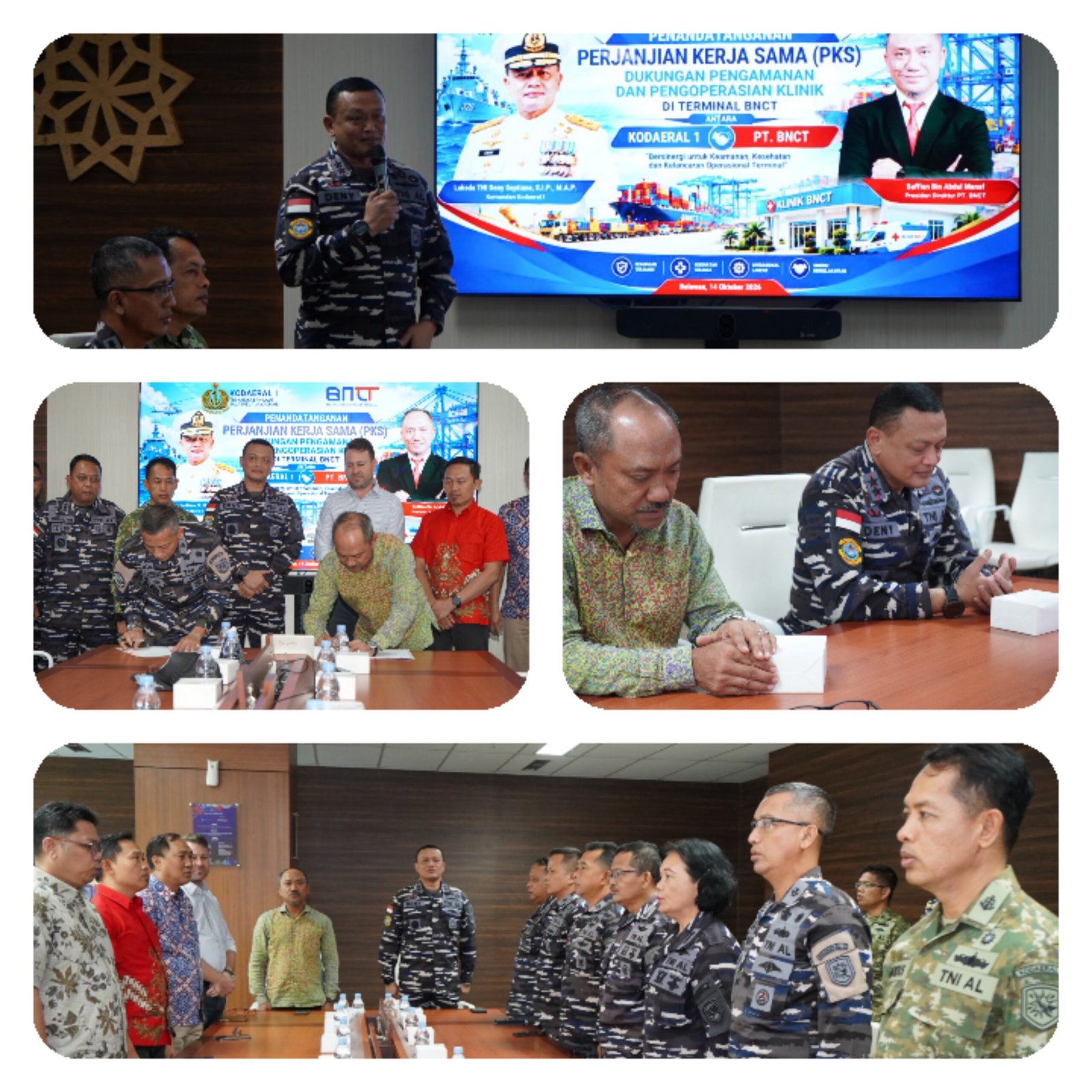 Langkah Strategis Di Jantung Maritim, Kodaeral I Dan BNCT Satukan Kekuatan Untuk Keamanan Pelabuhan