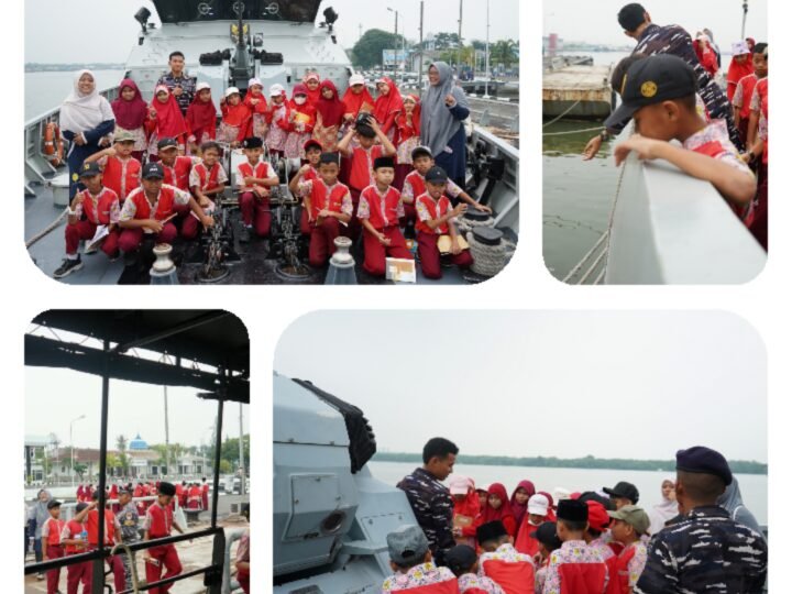 Belajar Tak Hanya Di Kelas, Siswa SD Al Fityah Binjai, Jelajahi Wawasan Kemaritiman Di KRI Torani
