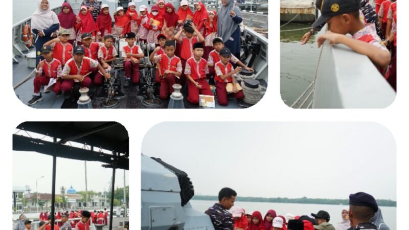 Belajar Tak Hanya Di Kelas, Siswa SD Al Fityah Binjai, Jelajahi Wawasan Kemaritiman Di KRI Torani