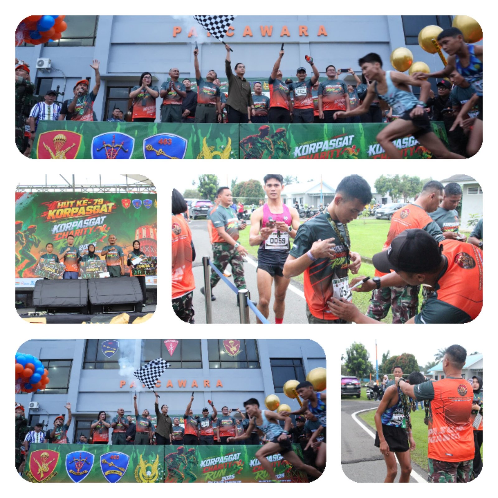 Resimen Hanud 1 Pasgat Sukses Gelar Korpasgat Charity Run 2026