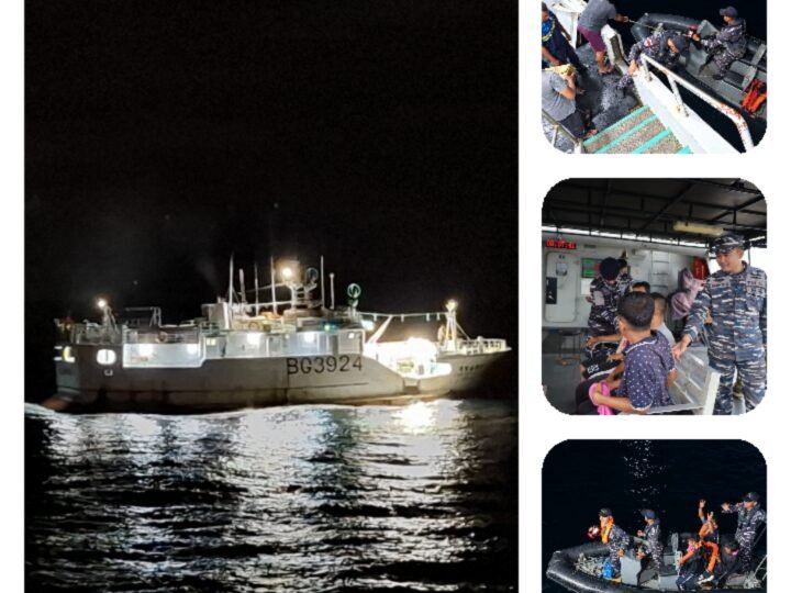 Jemput Nyawa Di Tengah Hempasan Gelombang Perbatasan: KRI Torani- 860 Selamatkan Tiga Nelayan